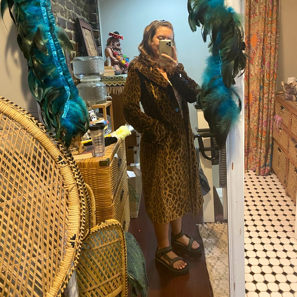 Zara brand leopard print coat